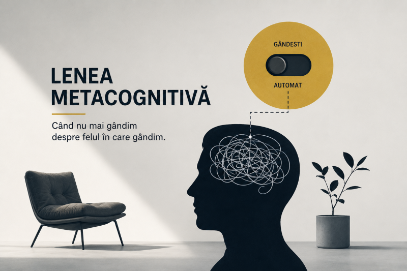 Lenea metacognitivă. Când nu mai gândim despre felul în care gândim